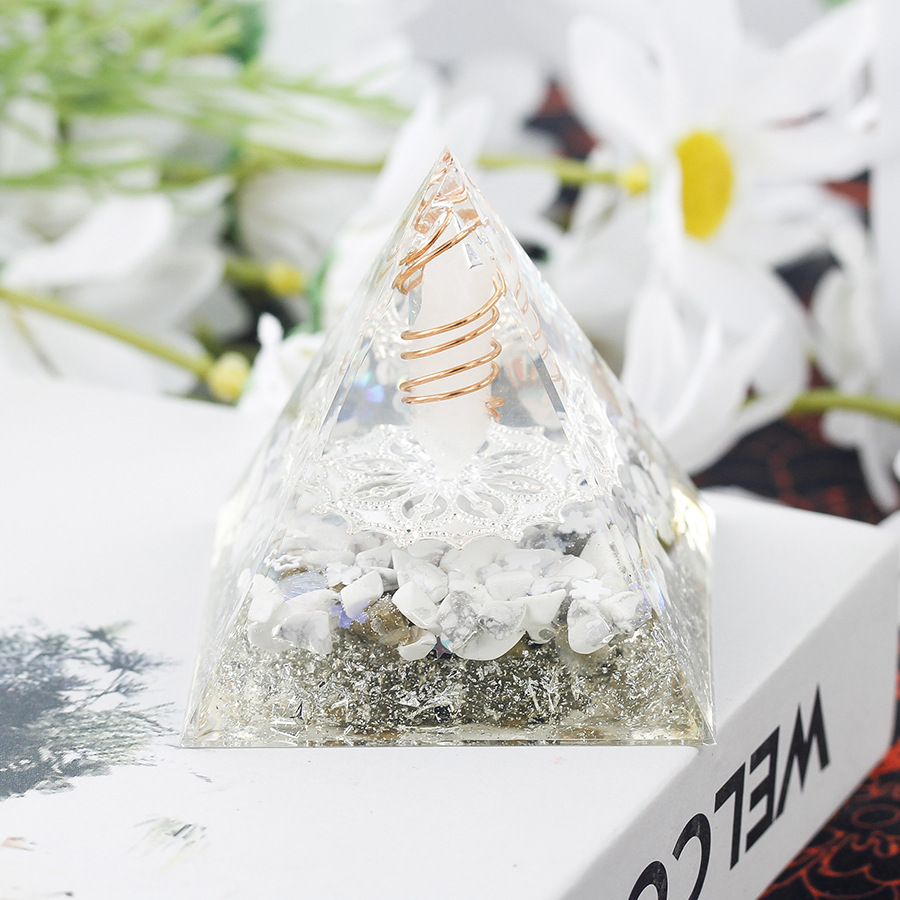 22:22 clear quartz and white turquoise