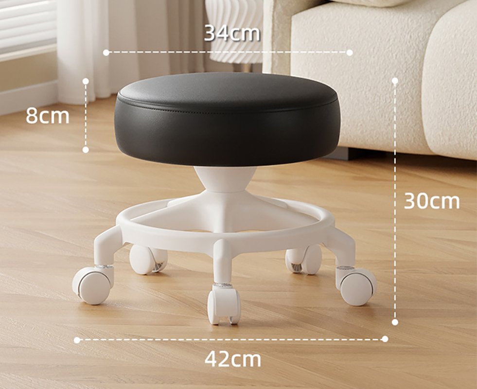Anti-rollover reinforced five claws: black [with] wear-resistant and anti-scratch wheels