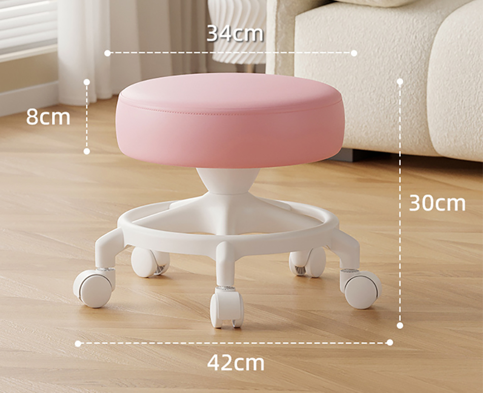 Anti-rollover reinforced five claws: pink [with] wear-resistant and anti-scratch wheels