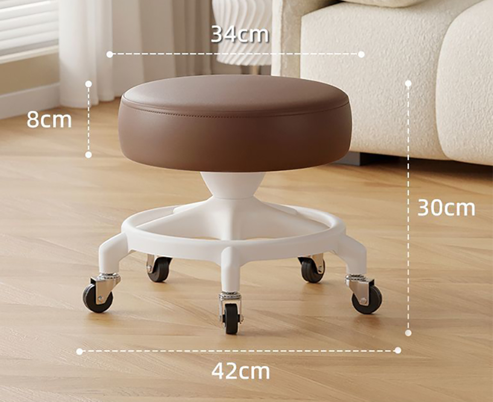 Anti-rollover reinforced five claws: deep coffee [with] iron bearing wheel