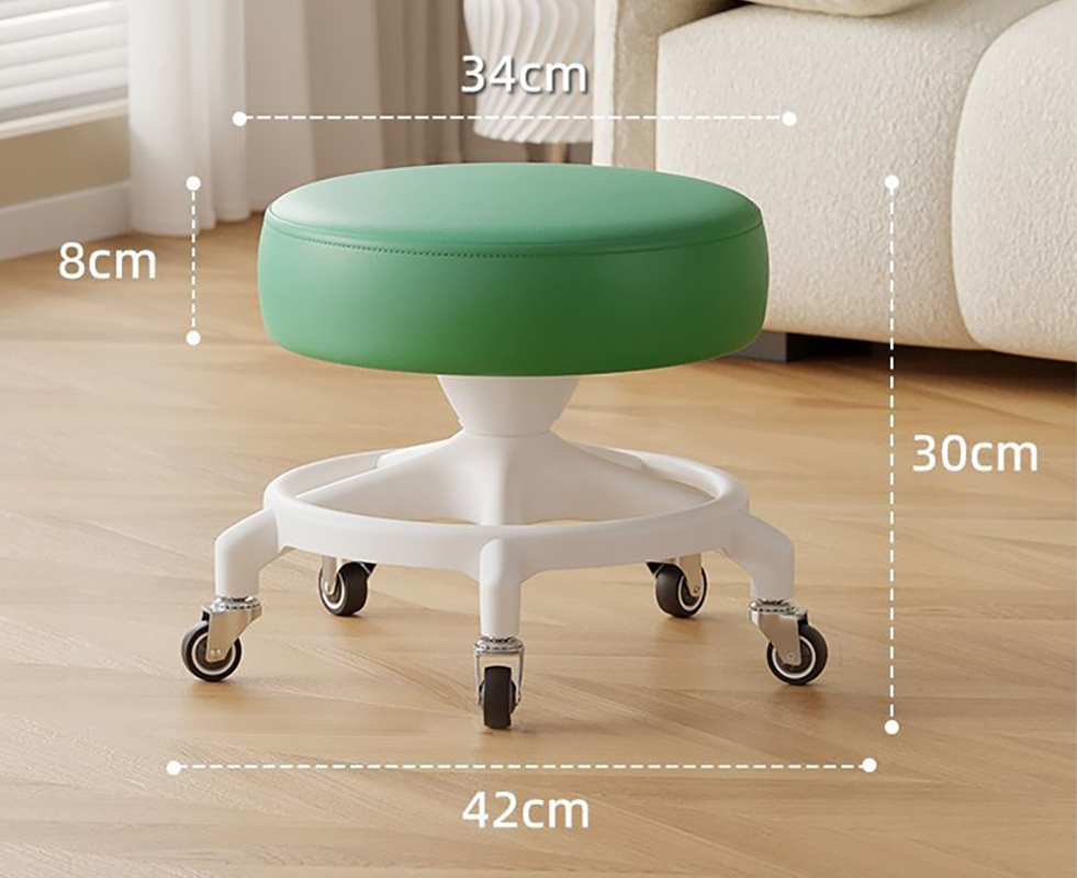 Anti-rollover reinforced five claws: green [with] silent rubber wheels
