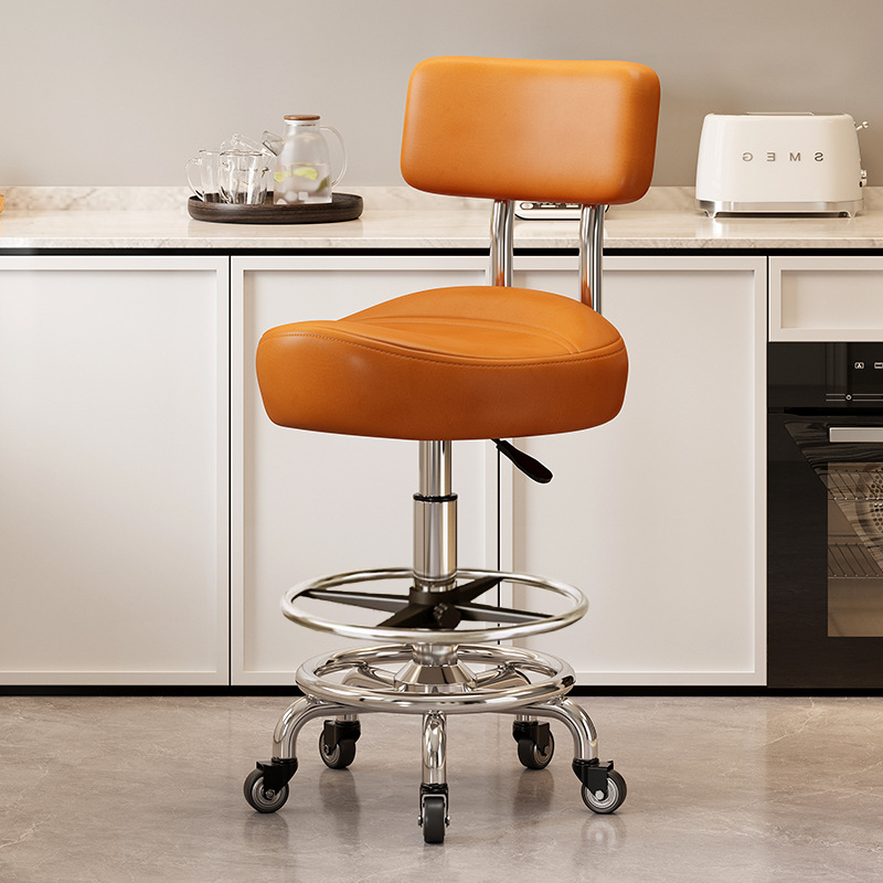 Model with footrest and backrest: orange [with] gold diamond bearing wheel