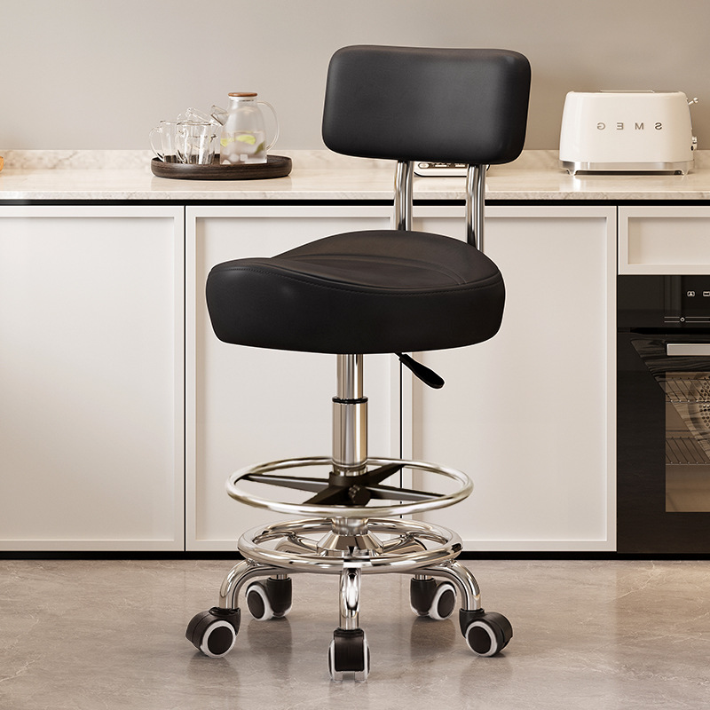 Model with footrest and backrest: black [with] noise-reducing rubber wheels