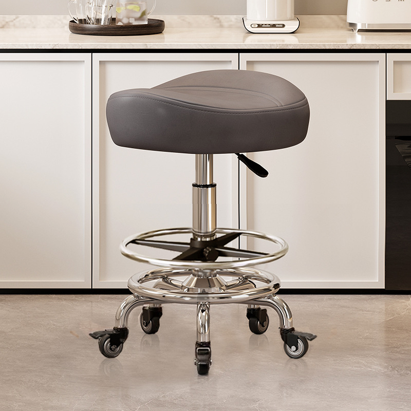 With pedals and no backrest: gray [with] gold diamond brake wheels