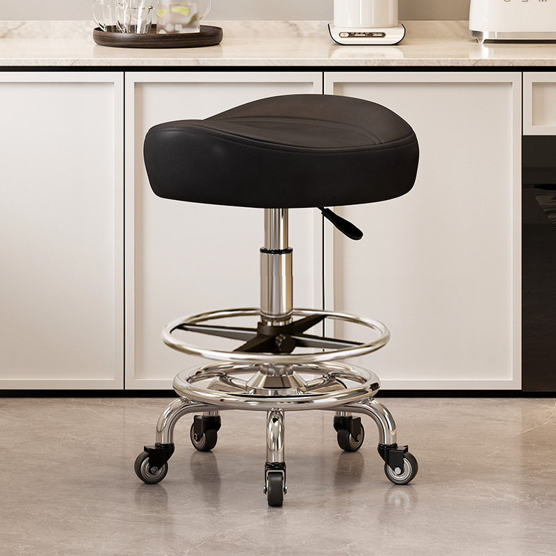 With pedals and no backrest: black [with] gold diamond bearing wheels