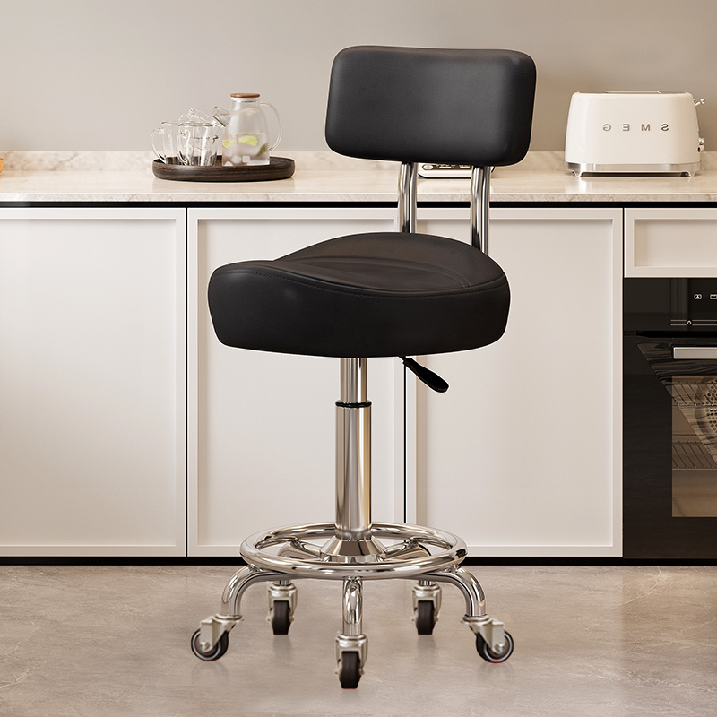 Backrest model without pedals: black [with] silent rubber wheels