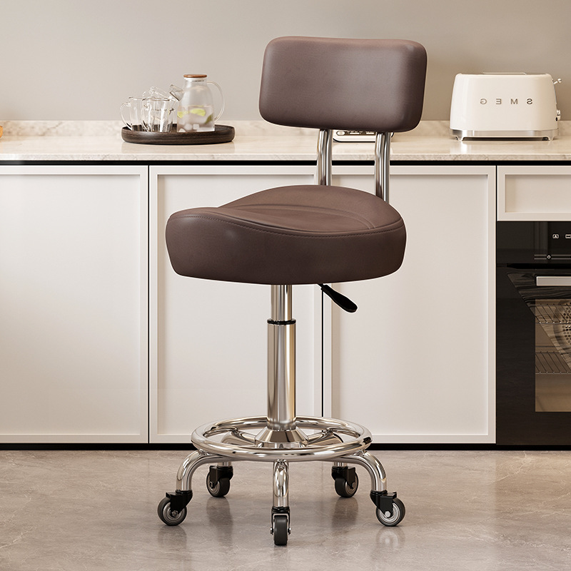 Backrest model without pedals: dark coffee [with] gold diamond bearing wheel