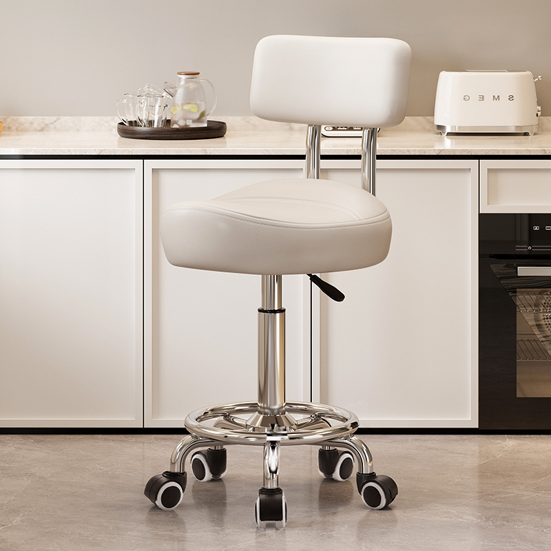 Backrest model without pedals: white [with] noise-reducing rubber wheels
