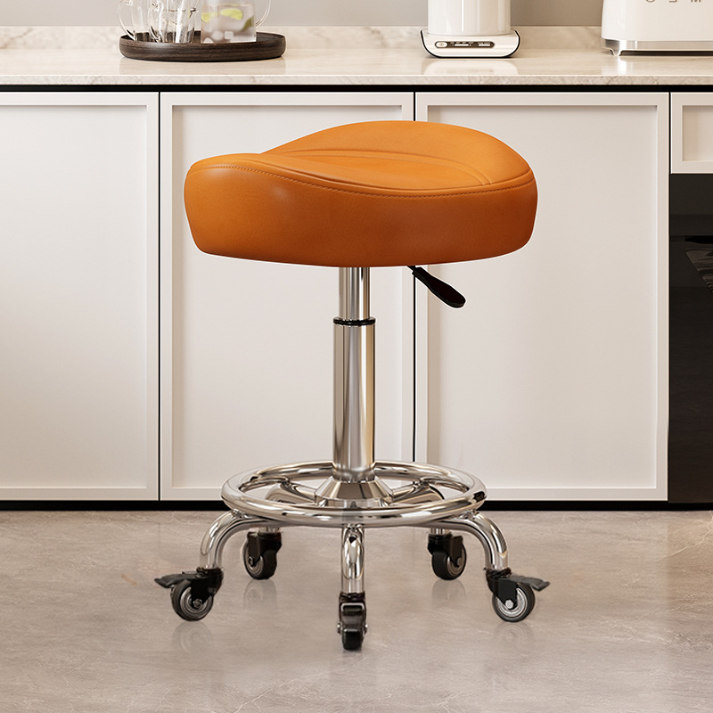 No pedals, no backrest: orange [with] gold diamond brake wheels