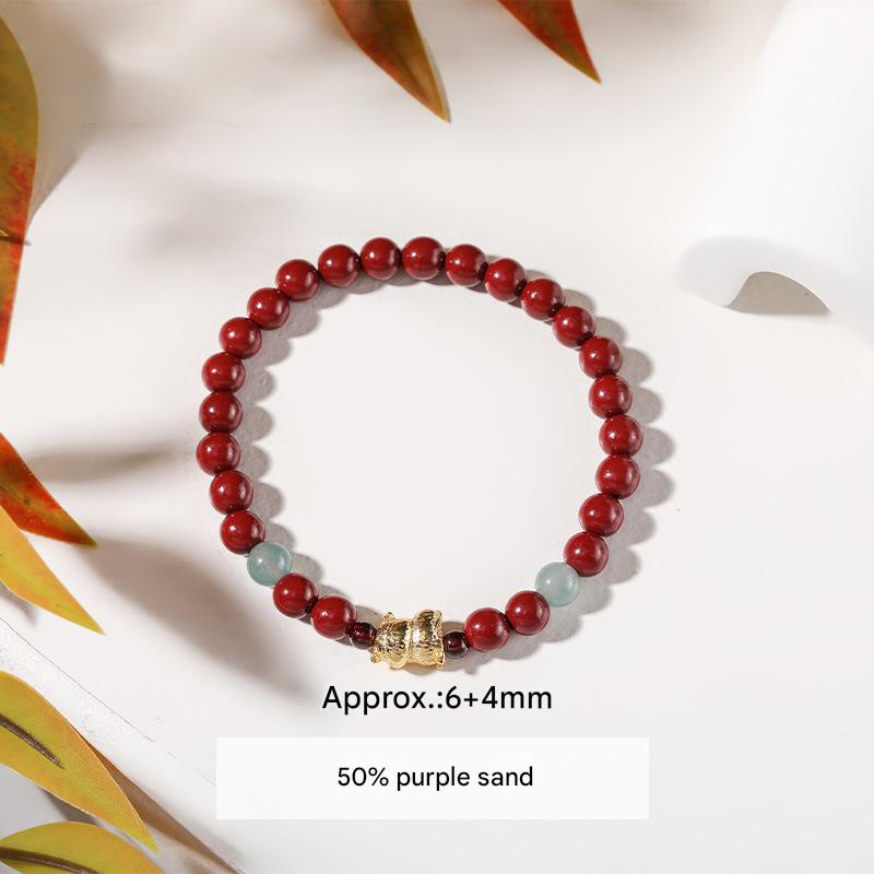 2:Purple sand cute cat bracelet