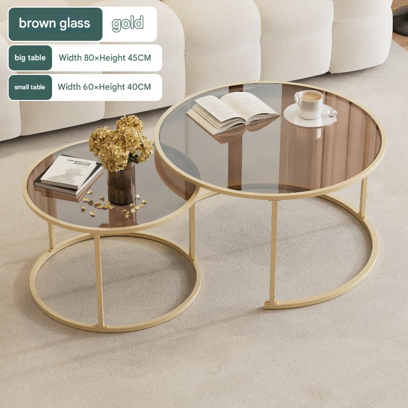 Brown Glass   Golden feet [80   60cm]]