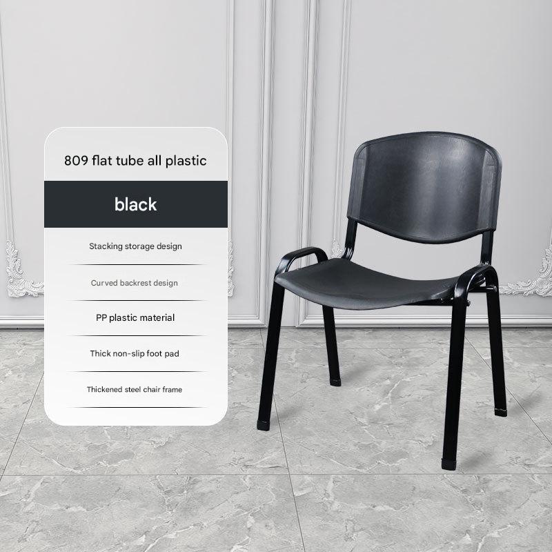 [black frame*all plastic model*flat tube]single chair