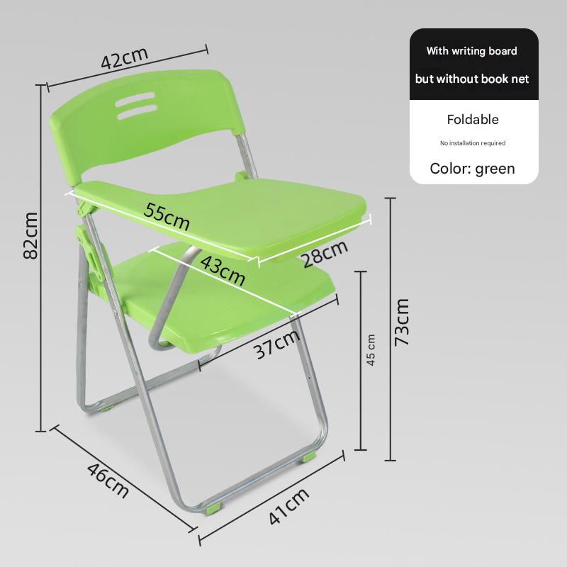 Green - with writing board and without book net