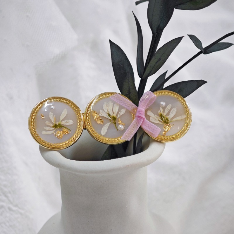 Taro color hair clips