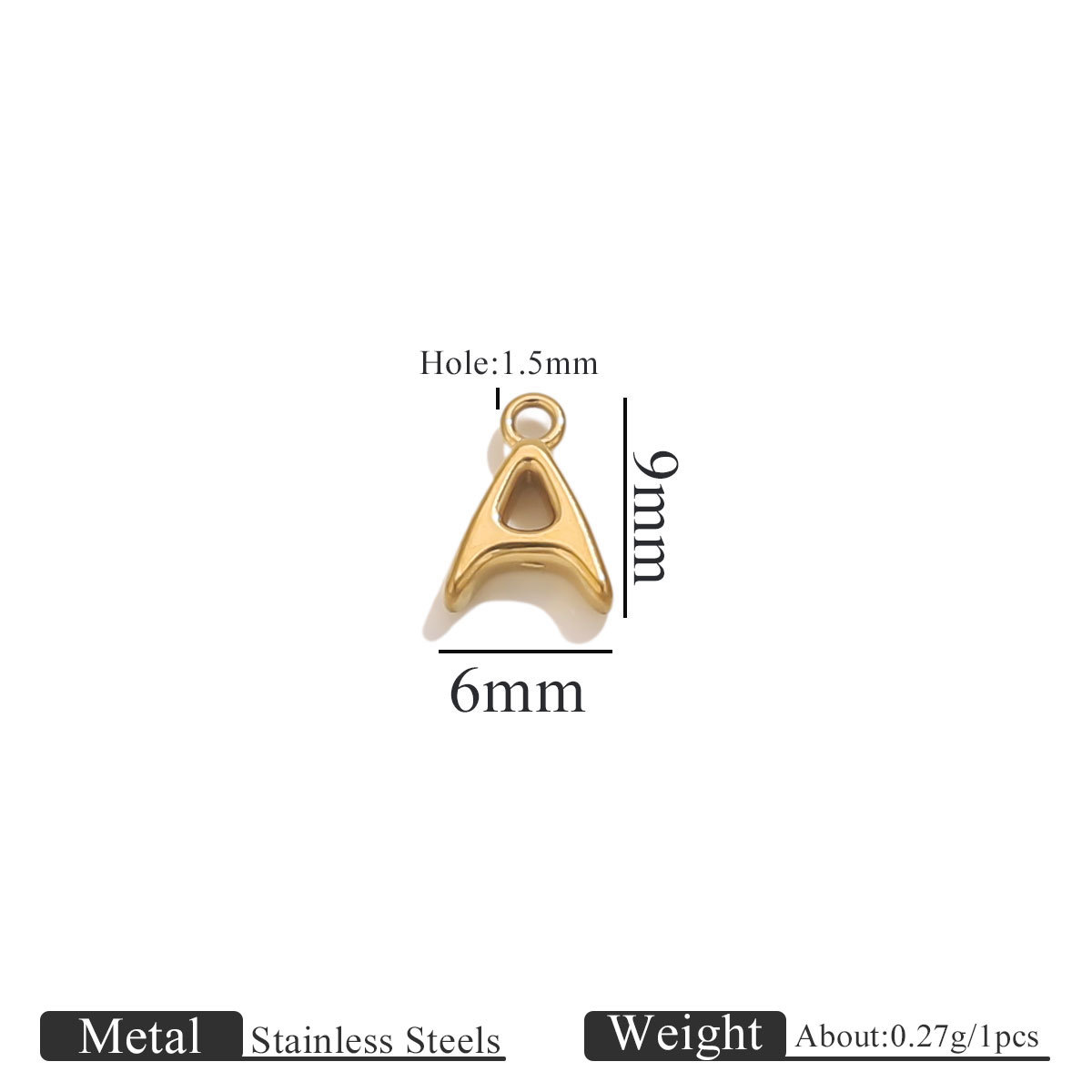 Gold circled letters-a