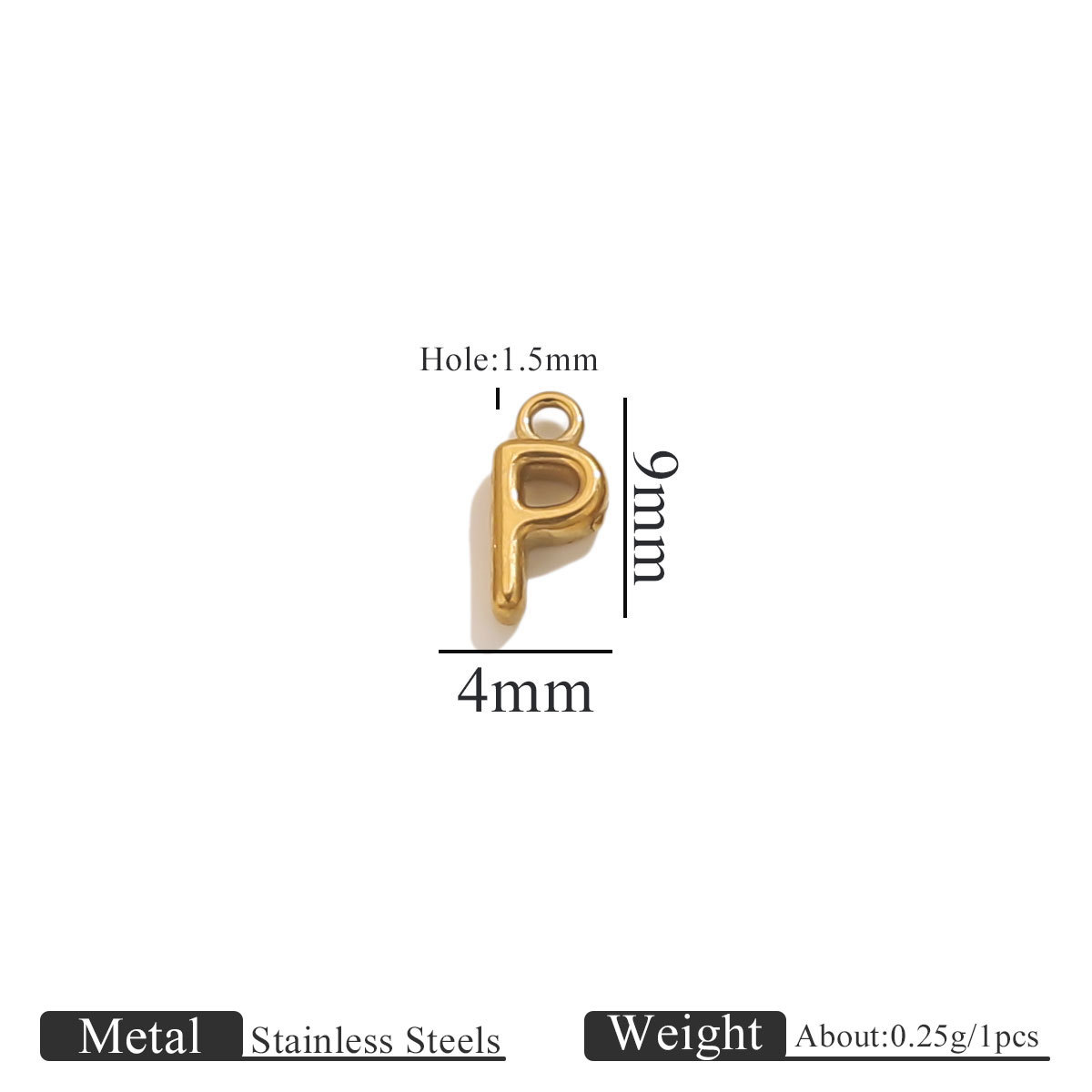 16:Gold circled letters-p