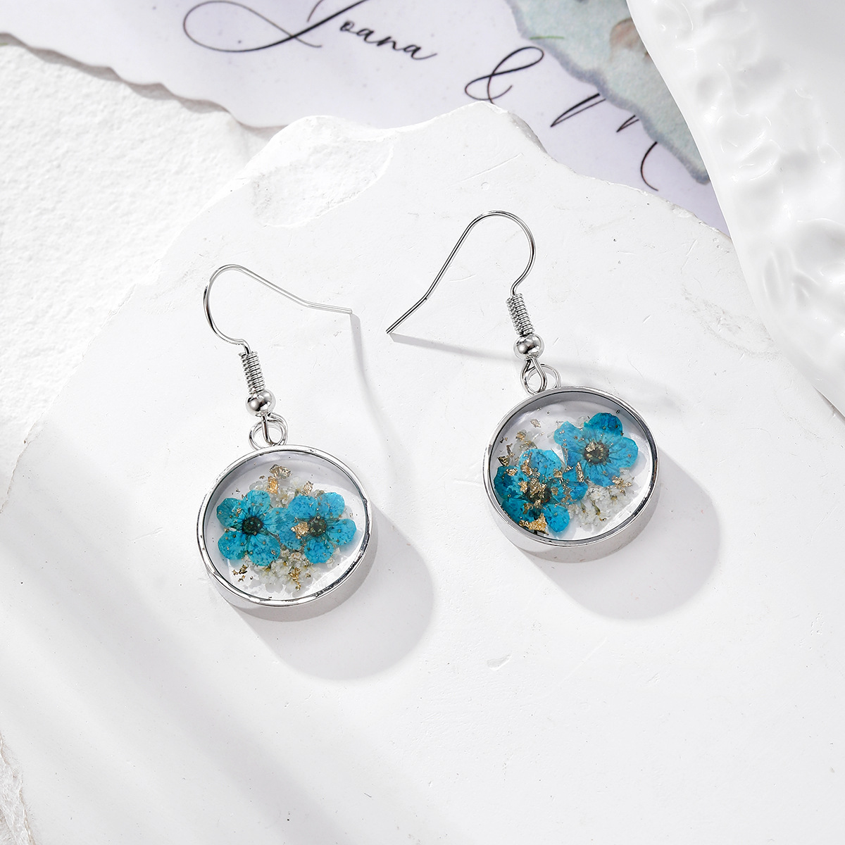 4:Silver edge blue narcissus (silver hook)