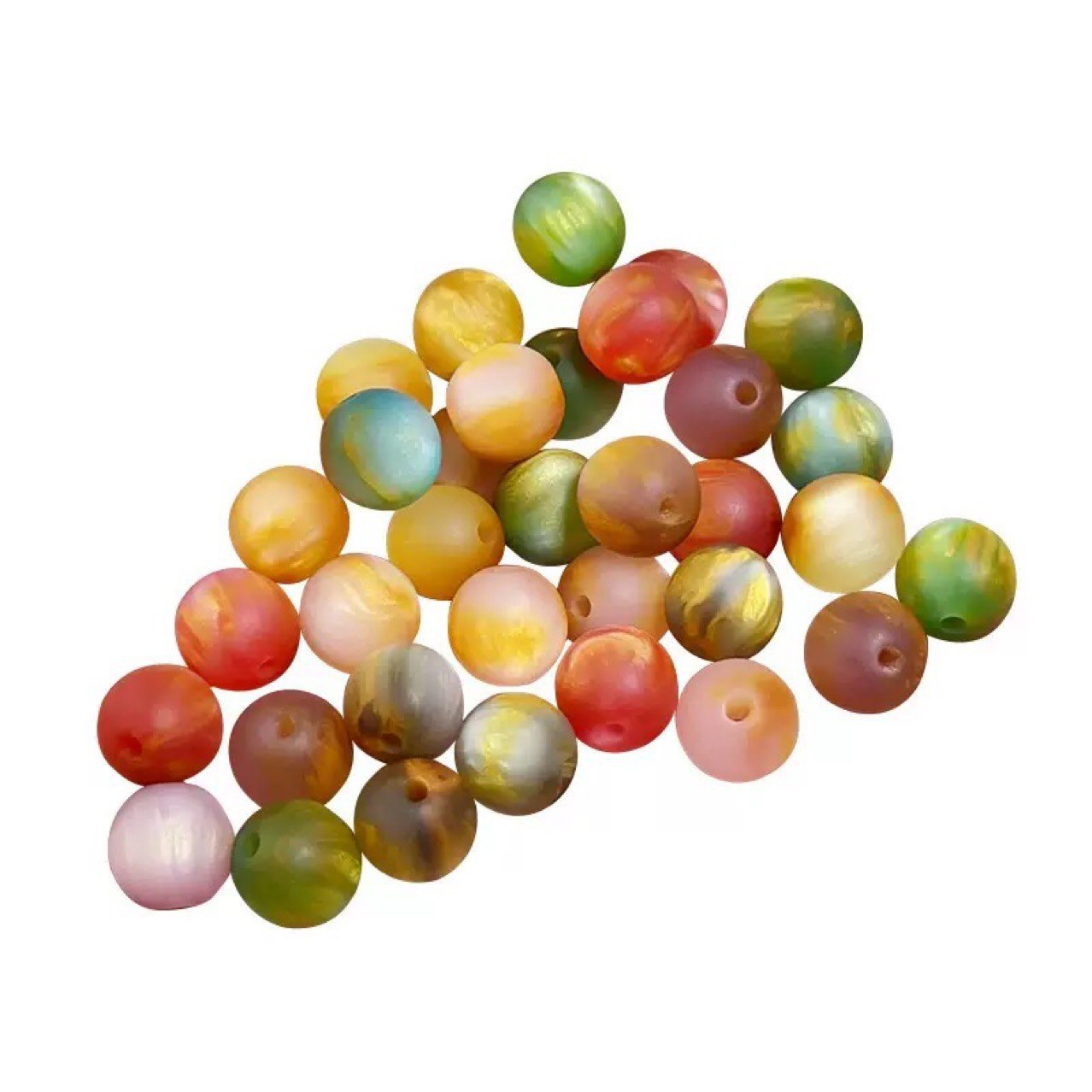 Frosted mixed color 10mm