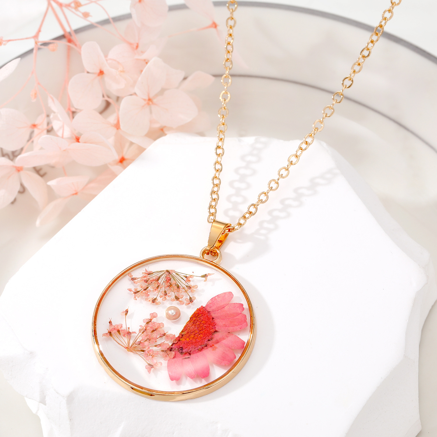 3:3# half pearl powder Daisy