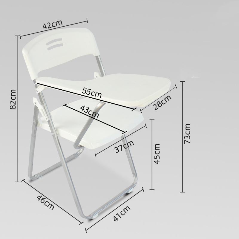 White - with writing board and without book net