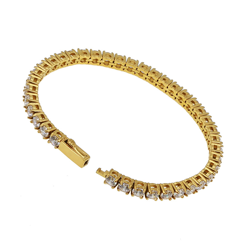3mm wide gold 19.5cm