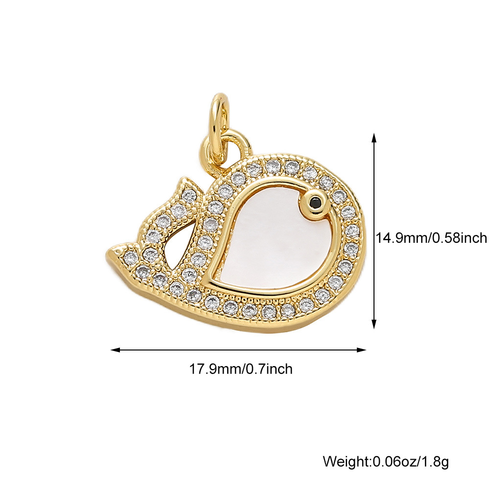 7:A56 zircon white shell dolphin