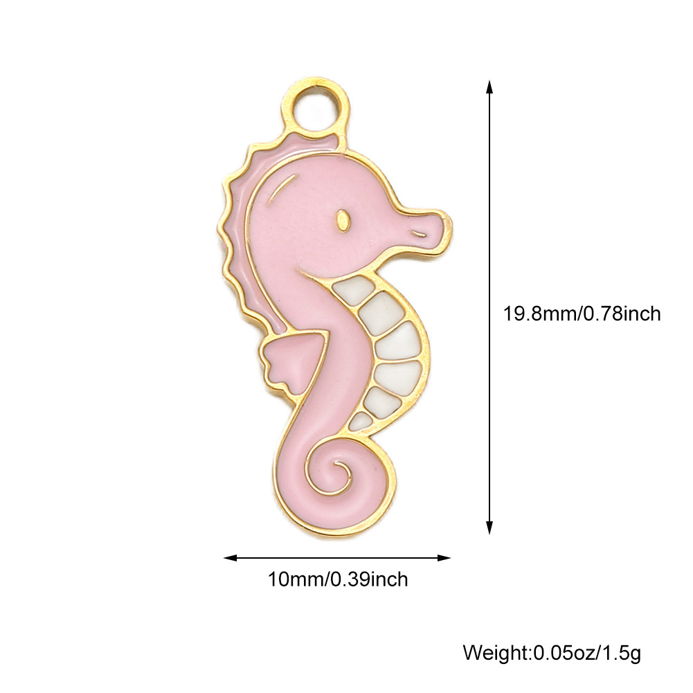 5:A217 pink seahorse