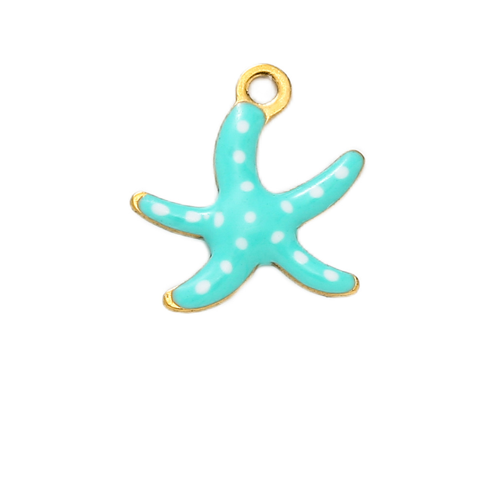 12:A222 white green starfish