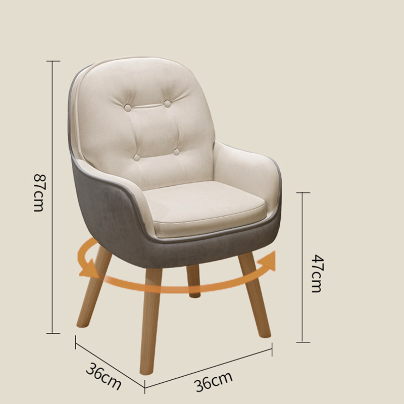 [Solid Wood Rotary] White Spinning Grey-Technology Cloth
