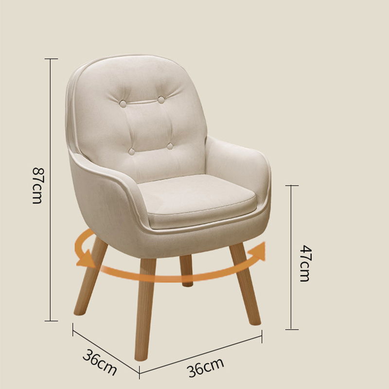 [solid wood rotating] white-technology cloth