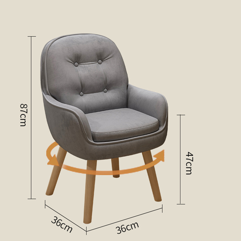 [solid wood rotating] gray-technology cloth