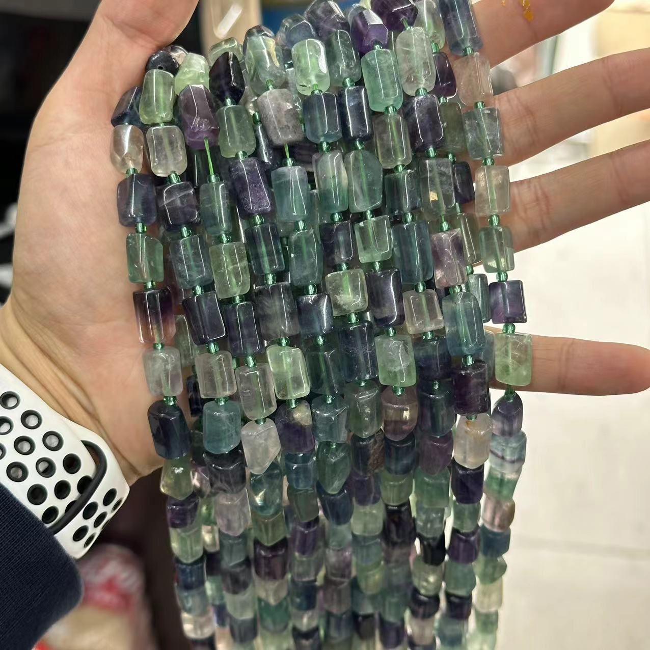 40:Color fluorite about 8*11mm (small particles, smooth)