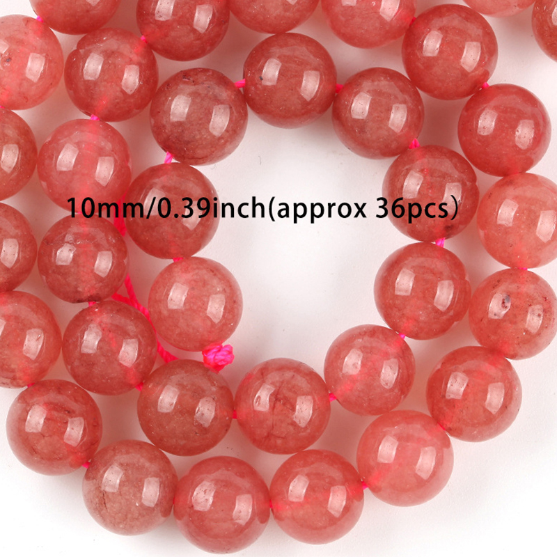 3:10mm strawberry crystal chalcedony
