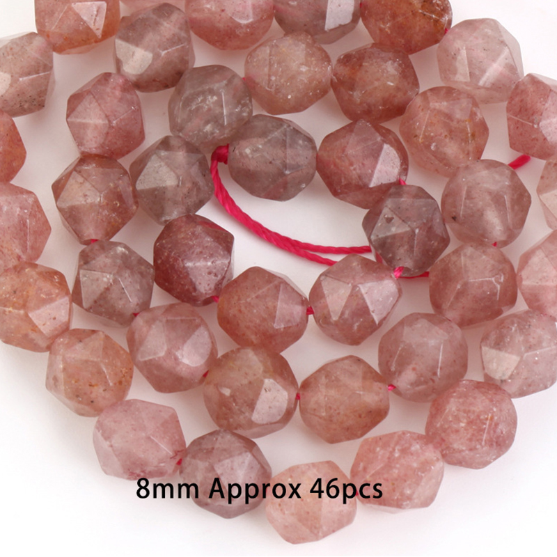 12:8mm strawberry crystal