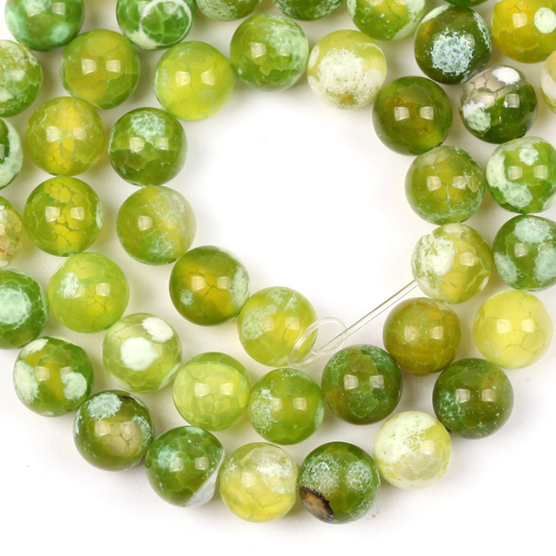 Green Fire Agate 6mm/58-60pcs