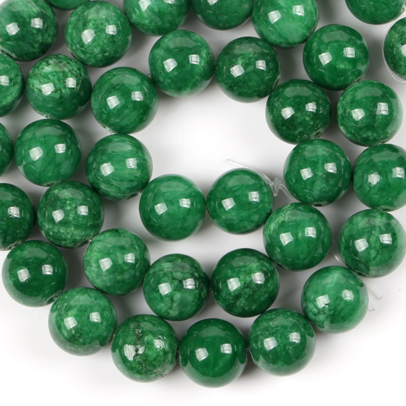 Dried green beige Jade 6mm/58-60pcs