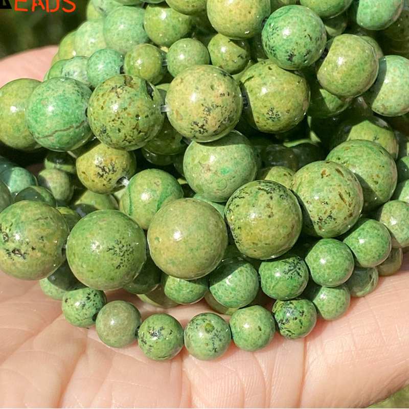 Green grass Stone 6mm/58-60pcs