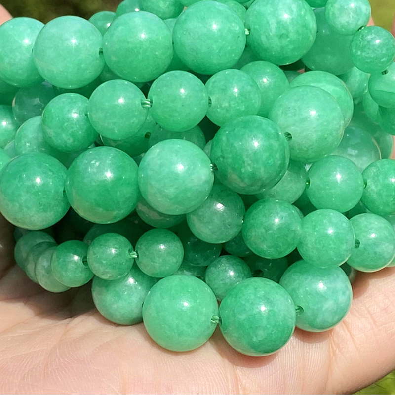 Green emerald jade 6mm/58-60pcs