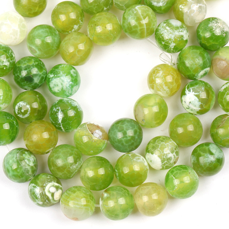 11:Green White Fire Agate