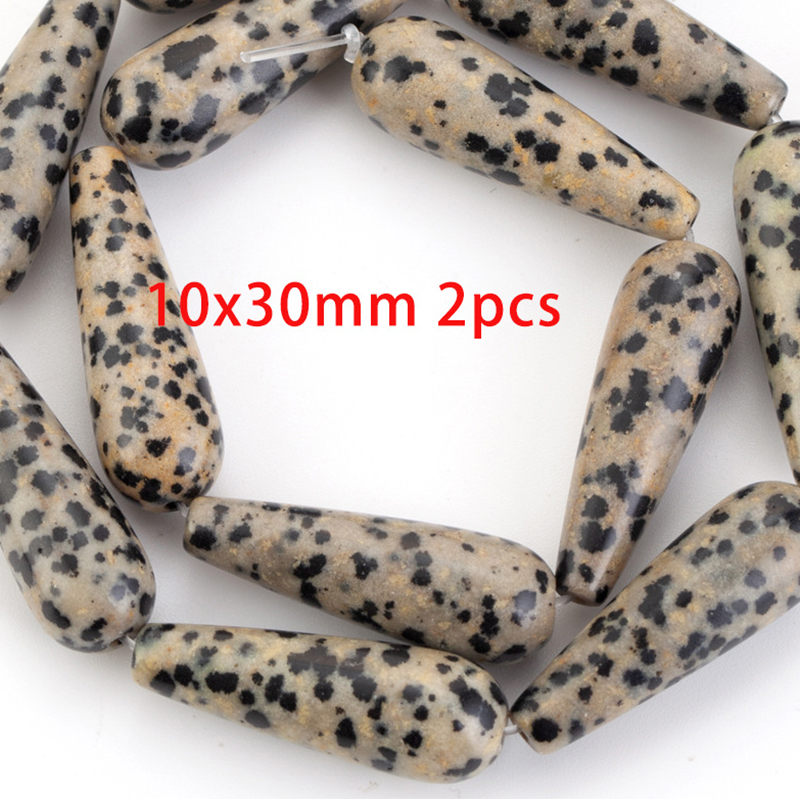 2pcs 10x30mm spotted stones See pictures