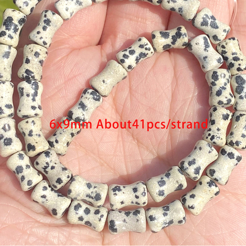 6x9mm bamboo spotted stone See pictures