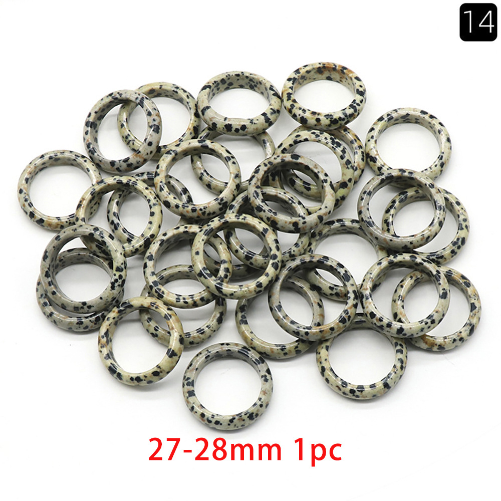 27-28mm running ring spotted stone See pictures