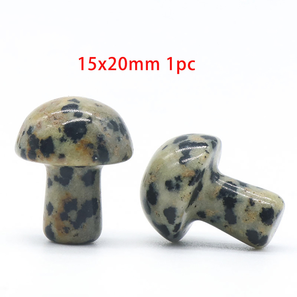 15x20mm mini mushroom spotted stone See pictures