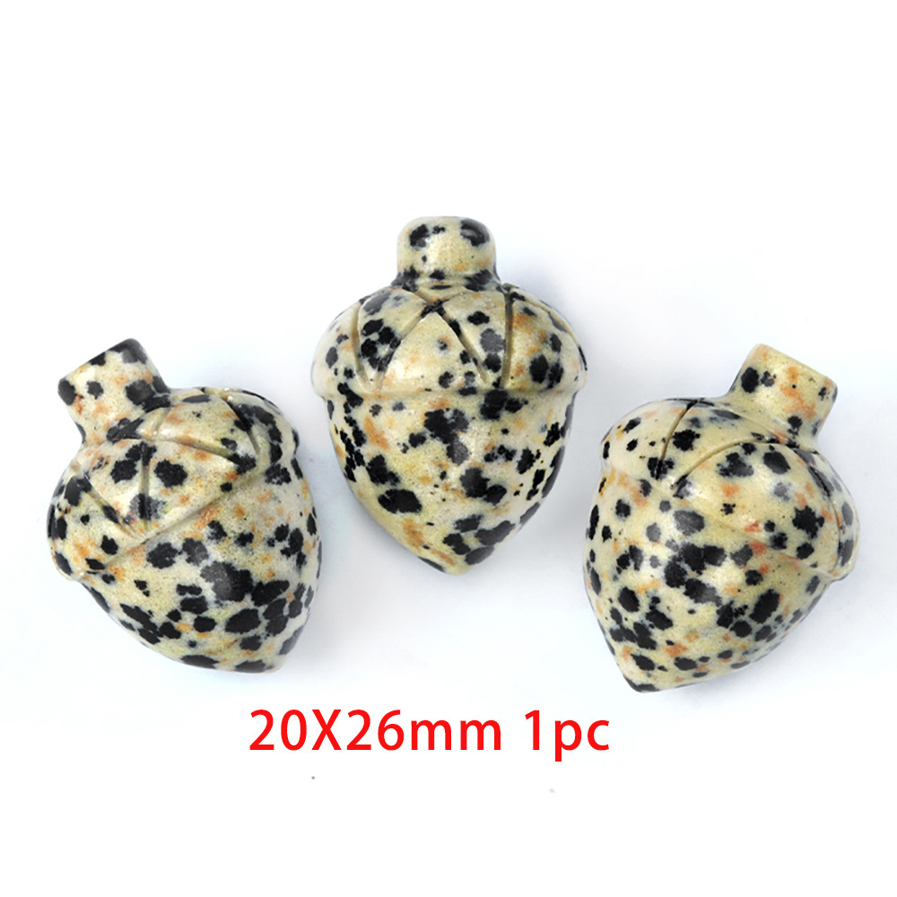 20x26mm pine cone spotted stone See pictures