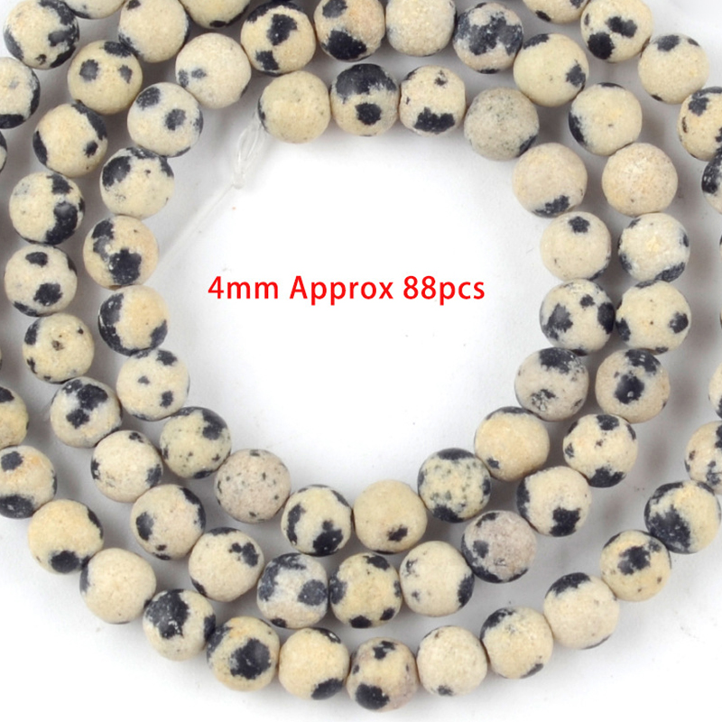 9:4mm frosted spotted stone