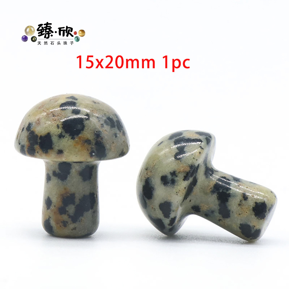 28:15x20mm mini mushroom spotted stone