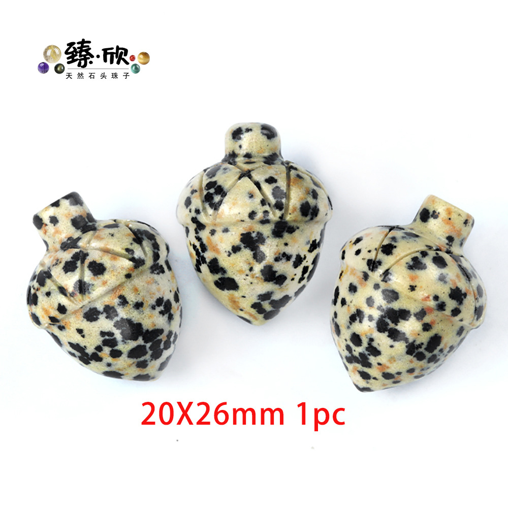 29:20x26mm pine cone spotted stone