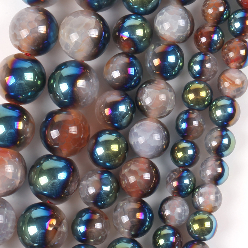 Pink and Blue 6mm/58pcs