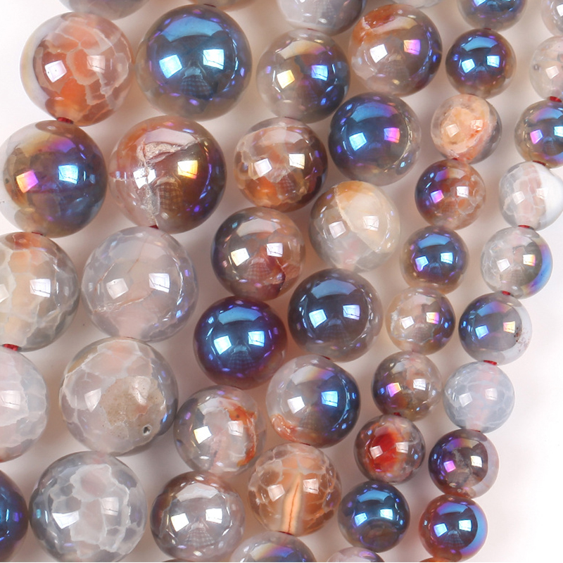 Pink purple 6mm/58pcs