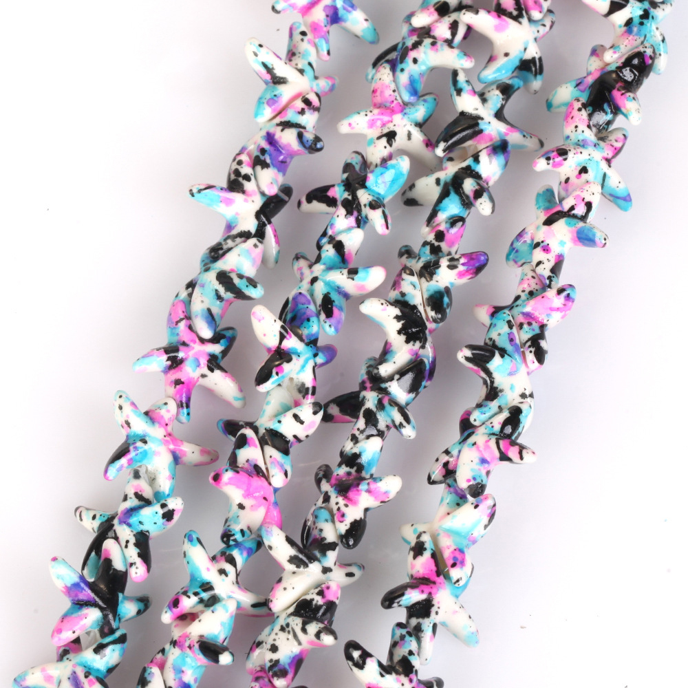 15mm turquoise starfish camouflage dark